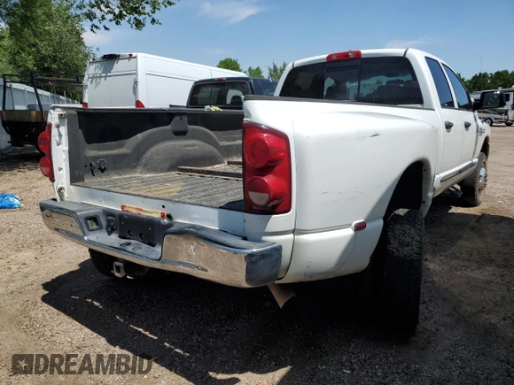 2007 Dodge 3500 SLT with VIN 3D7MX48A07G837487, listed as a Copart auction lot 59964425 with 157,811 mi miles and Salvage title. Bid and sale history available at DreamBid. Image 3.