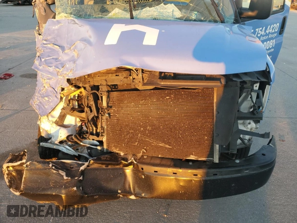 2018 Chevrolet Express Cargo Van with VIN 1GCWGAFP2J1333165, listed as a Copart auction lot 81050874 with 0 mi miles and Salvage Title. Bid and sale history available at carsss.com. Image 12.