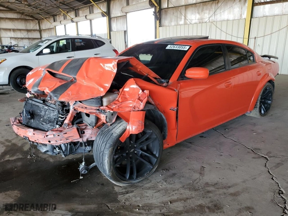 2020 Dodge Charger Scat Pack with VIN 2C3CDXGJ6LH237363, listed as a Copart auction lot 52633055 with 65,107 mi miles and Salvage Title. Bid and sale history available at carsss.com. Image 1.