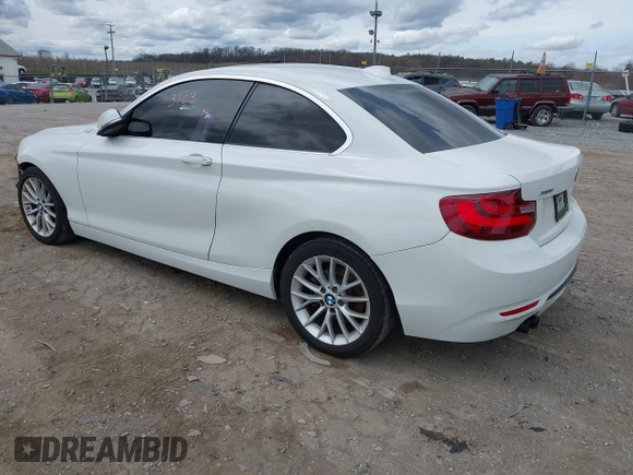 2016 BMW 2 Series 228i xDrive with VIN WBA1G9C56GV599797, listed as a IAAI auction lot 41923703 with 158,404 mi miles and . Bid and sale history available at DreamBid. Image 3.