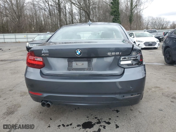 2015 BMW 2 Series 228i xDrive with VIN WBA1G9C52FVX96545, listed as a Copart auction lot 49312175 with 61,695 mi miles and Salvage Title. Bid and sale history available at carsss.com. Image 6.