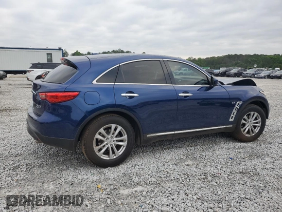 2016 Infiniti QX70 with VIN JN8CS1MU0GM671928, listed as a Copart auction lot 54887775 with 163,054 mi miles and Salvage title. Bid and sale history available at DreamBid. Image 3.