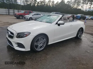 2018 Mercedes-Benz E-Class E 400 with VIN WDD1K6FB4JF051337, listed as a Copart auction lot 73521454 with 58,891 mi miles and Salvage Title. Bid and sale history available at carsss.com. Image 1.