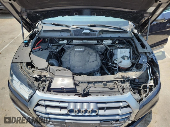 2018 Audi Q5 Premium Plus with VIN WA1BNAFY0J2173269, listed as a Copart auction lot 59921775 with 56,117 mi miles and Salvage title. Bid and sale history available at DreamBid. Image 12.