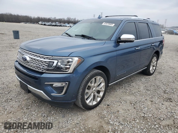 2018 Ford Expedition Platinum with VIN 1FMJU1LT7JEA57414, listed as a Copart auction lot 45929665 with 145,605 mi miles and Salvage Title. Bid and sale history available at carsss.com. Image 1.
