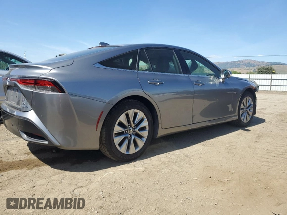 2021 Toyota Mirai XLE with VIN JTDAAAAA8MA002691, listed as a Copart auction lot 57181465 with 29,313 mi miles and Salvage title. Bid and sale history available at DreamBid. Image 3.