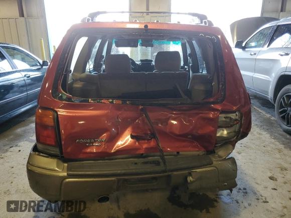 1998 Subaru Forester S with VIN JF1SF6559WH769160, listed as a Copart auction lot 88486415 with 0 mi miles and Salvage Title. Bid and sale history available at carsss.com. Image 6.