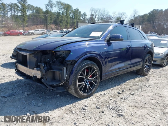 2019 Audi Q8 Premium Plus z VIN WA1EVBF18KD028606, wystawiony jako IAAI lot #41780296 z przebiegiem 72 117 mil mil oraz . Historia ofert i sprzedaży dostępna na DreamBid. Obrazek 2.