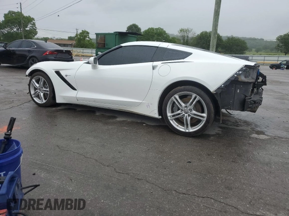 2017 Chevrolet Corvette 1LT with VIN 1G1YA2D77H5116807, listed as a Copart auction lot 55170335 with 94,591 mi miles and Salvage title. Bid and sale history available at DreamBid. Image 2.