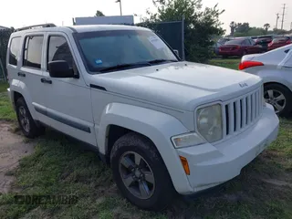 2008 Jeep Liberty Sport with VIN 1J8GP28K48W228144, listed as a IAAI auction lot 41928584 with Not Provided miles. Bid and sale history available at carsss.com. Image 1.
