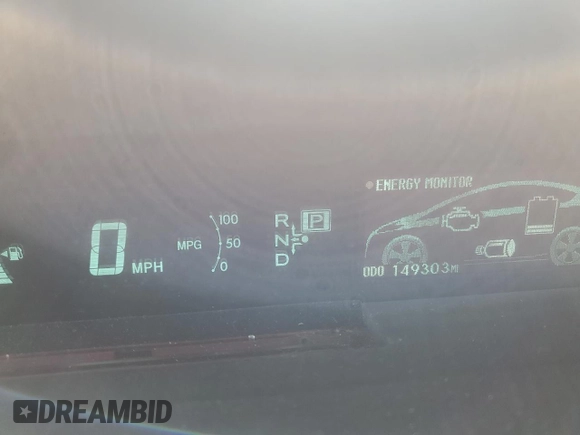 2011 Toyota Prius I with VIN JTDKN3DU8B1425469, listed as a Copart auction lot 54538205 with 149,303 mi miles and Salvage title. Bid and sale history available at DreamBid. Image 9.