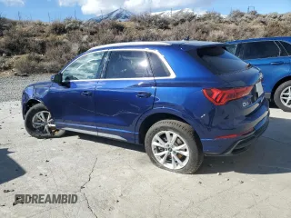 2025 Audi Q3 S line Premium z VIN WA1DECF34S1001830, wystawiony jako Copart lot #48467995 z przebiegiem 1 723 mil mil oraz Czysty tytuł • Clean title. Historia ofert i sprzedaży dostępna na DreamBid. Obrazek 2.