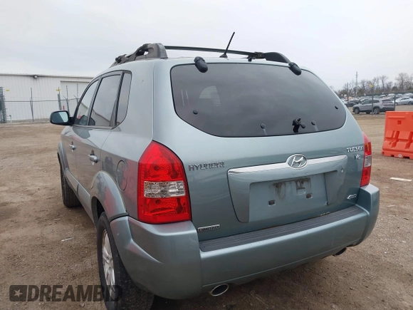 2007 Hyundai Tucson SE with VIN KM8JN72D47U482954, listed as a IAAI auction lot 41902192 with 170,045 mi miles and . Bid and sale history available at DreamBid. Image 3.