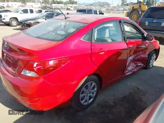 2012 Hyundai Accent GLS with VIN KMHCT4AE9CU187849, listed as a IAAI auction lot 42003584 with 13,750 mi miles. Bid and sale history available at carsss.com. Image 4.