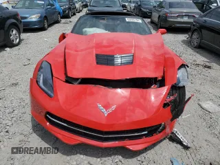 2017 Chevrolet Corvette 1LT with VIN 1G1YB2D70H5109758, listed as a Copart auction lot 63205154 with 5,471 mi miles and Salvage Title. Bid and sale history available at carsss.com. Image 5.