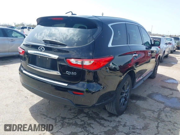 2015 Infiniti QX60 with VIN 5N1AL0MN6FC522202, listed as a IAAI auction lot 41713786 with 206,448 mi miles and . Bid and sale history available at DreamBid. Image 4.