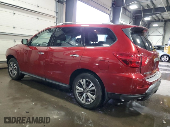 2018 Nissan Pathfinder SL z VIN 5N1DR2MMXJC656198, wystawiony jako Copart lot #85057734 z przebiegiem 144 725 mil mil oraz Szkoda całkowita • Salvage title. Historia ofert i sprzedaży dostępna na DreamBid. Obrazek 2.
