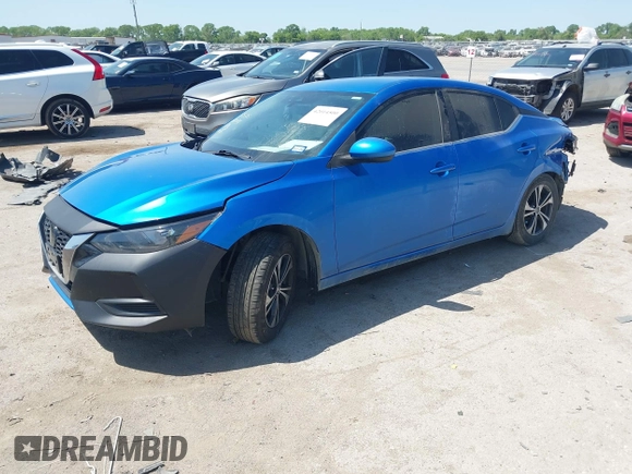2021 Nissan Sentra SV z VIN 3N1AB8CV5MY266567, wystawiony jako IAAI lot #42014500 z przebiegiem 70 588 mil mil oraz . Historia ofert i sprzedaży dostępna na DreamBid. Obrazek 2.