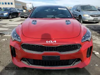 2023 Kia Stinger GT2 with VIN KNAE55LC4P6133603, listed as a Copart auction lot 43365515 with 16,598 mi miles and Salvage Title. Bid and sale history available at carsss.com. Image 5.