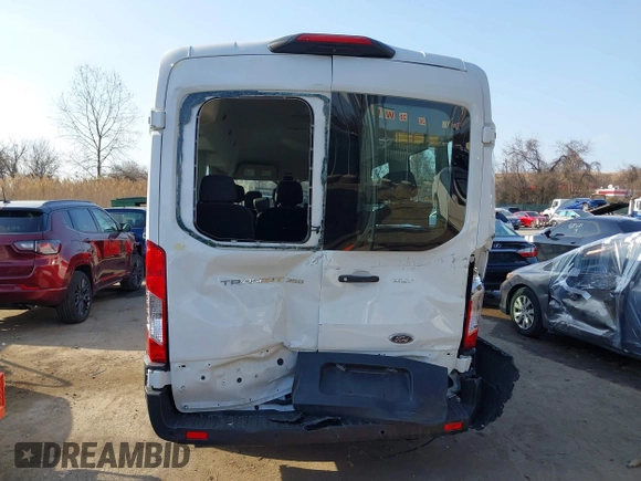 2021 Ford Transit Passenger XL with VIN 1FBAX2C89MKA49631, listed as a IAAI auction lot 41773770 with 77,260 mi miles and . Bid and sale history available at DreamBid. Image 16.