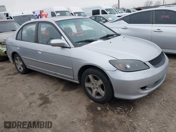2004 Honda Civic EX with VIN 2HGES26724H592794, listed as a IAAI auction lot 41560628 with 261,924 mi miles and . Bid and sale history available at DreamBid. Image 1.