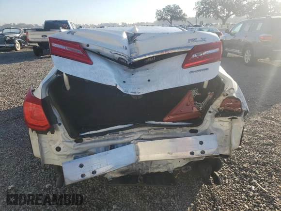2017 Acura RLX w/Technology Pkg with VIN JH4KC1F52HC000678, listed as a Copart auction lot 83598294 with 86,888 mi miles and Salvage Title. Bid and sale history available at carsss.com. Image 6.