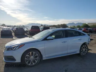 2015 Hyundai Sonata Limited z VIN 5NPE34AB8FH155508, wystawiony jako Copart lot #56140005 z przebiegiem 94 955 mil mil oraz Szkoda całkowita • Salvage title. Historia ofert i sprzedaży dostępna na DreamBid. Obrazek 1.