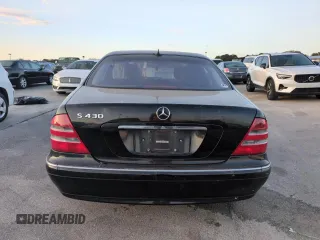 2002 Mercedes-Benz S-Class 4.3L with VIN WDBNG70J52A304262, listed as a Copart auction lot 75084714 with 0 mi miles and Salvage Title. Bid and sale history available at carsss.com. Image 6.