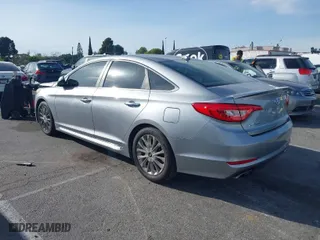 2015 Hyundai Sonata 2.4L Sport with VIN 5NPE34AF1FH013343, listed as a IAAI auction lot 41773570 with 110,950 mi miles. Bid and sale history available at carsss.com. Image 3.