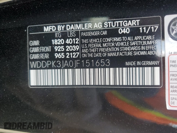 2018 Mercedes-Benz SLC 300 z VIN WDDPK3JA0JF151653, wystawiony jako Copart lot #85726674 z przebiegiem 25 147 mil mil oraz Szkoda całkowita • Salvage title. Historia ofert i sprzedaży dostępna na DreamBid. Obrazek 12.