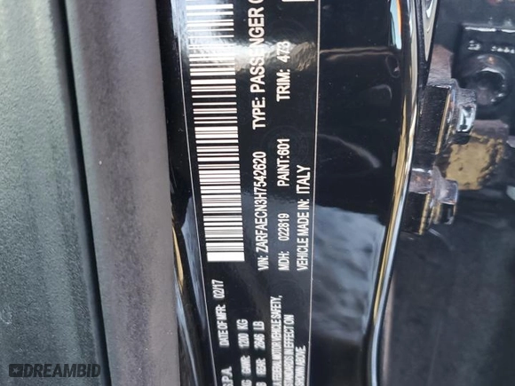 2017 Alfa Romeo Giulia Ti with VIN ZARFAECN3H7542620, listed as a Copart auction lot 45979985 with 41,686 mi miles and Salvage Title. Bid and sale history available at carsss.com. Image 12.