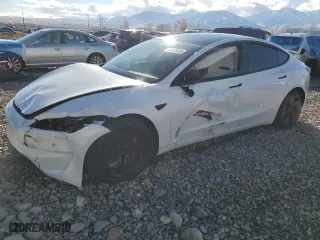 2024 Tesla Model 3 Performance with VIN 5YJ3E1ET0RF833626, listed as a Copart auction lot 82638504 with 3,194 mi miles and Salvage Title. Bid and sale history available at carsss.com. Image 1.
