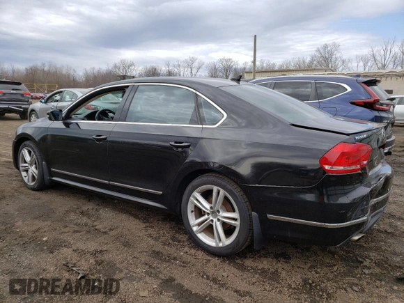 2015 Volkswagen Passat SEL Premium with VIN 1VWCT7A31FC121677, listed as a Copart auction lot 50835905 with 122,782 mi miles and Salvage title. Bid and sale history available at DreamBid. Image 2.