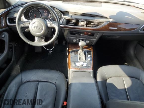 2015 Audi A6 Premium Plus with VIN WAUGFAFC2FN020408, listed as a Copart auction lot 53691615 with 119,878 mi miles and Salvage title. Bid and sale history available at DreamBid. Image 8.