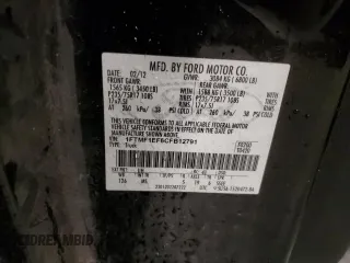 2012 Ford F-150 XL with VIN 1FTMF1EF6CFB12791, listed as a Copart auction lot 57132145 with 206,525 mi miles and Salvage title. Bid and sale history available at DreamBid. Image 12.