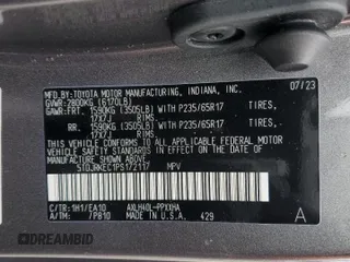 2023 Toyota Sienna XLE with VIN 5TDJRKEC1PS172117, listed as a Copart auction lot 49288195 with 44,109 mi miles and Salvage Title. Bid and sale history available at carsss.com. Image 15.