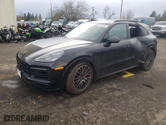 2021 Porsche Cayenne GTS z VIN WP1AG2AY5MDA34108, wystawiony jako Copart lot #36510403 z przebiegiem Nie podano mil oraz . Historia ofert i sprzedaży dostępna na DreamBid. Obrazek 1.