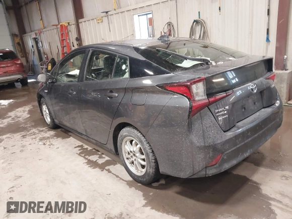 2020 Toyota Prius LE with VIN JTDL9RFU8L3016452, listed as a IAAI auction lot 41417551 with 52,810 mi miles and . Bid and sale history available at DreamBid. Image 3.