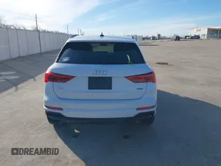 2022 Audi Q3 S line Premium with VIN WA1DECF39N1072980, listed as a IAAI auction lot 41407117 with 19,397 mi miles and . Bid and sale history available at DreamBid. Image 16.