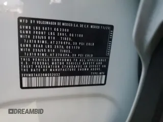 2024 Volkswagen Tiguan SE с VIN 3VVMB7AX2RM052032, выставлен на аукционе Copart как лот 85764774 с пробегом 11 763 миль миль и Списание • Salvage title. История ставок и продаж доступна на DreamBid. Изображение 13.