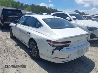 2023 Genesis G80 z VIN KMTGE4S15PU007107, wystawiony jako IAAI lot #42205296 z przebiegiem 29 878 mil mil oraz . Historia ofert i sprzedaży dostępna na DreamBid. Obrazek 3.