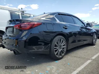 2018 Infiniti Q50 RED SPORT 400 with VIN JN1FV7AR7JM481086, listed as a Copart auction lot 49789064 with 92,296 mi miles and Clean Title. Bid and sale history available at carsss.com. Image 3.