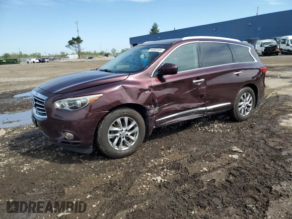 2015 Infiniti QX60 with VIN 5N1AL0MM6FC505438, listed as a Copart auction lot 54882505 with 127,462 mi miles and Clean Title. Bid and sale history available at DreamBid. Image 1.