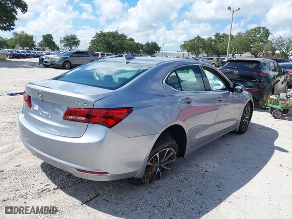 2015 Acura TLX V6 Tech with VIN 19UUB2F59FA005003, listed as a IAAI auction lot 40142940 with 1 mi miles. Bid and sale history available at carsss.com. Image 4.