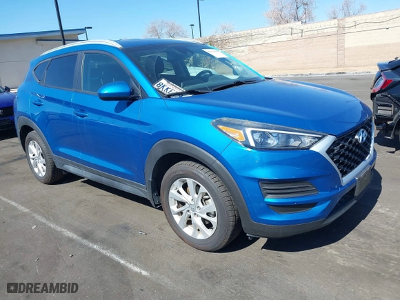 2019 Hyundai Tucson Value with VIN KM8J33A47KU966447, listed as a IAAI auction lot 41631458 with 46,519 mi miles. Bid and sale history available at carsss.com. Image 1.