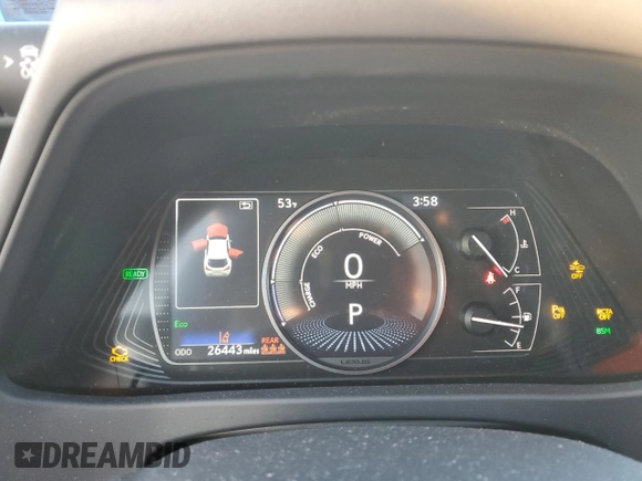 2022 Lexus UX with VIN JTHP9JBH9N2057661, listed as a Copart auction lot 81083394 with 26,443 mi miles and Salvage Title. Bid and sale history available at carsss.com. Image 9.