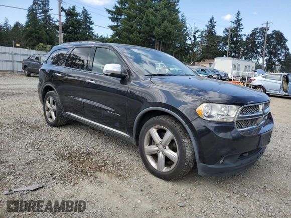 2011 Dodge Durango Citadel with VIN 1D4SE5GT9BC595393, listed as a Copart auction lot 65574855 with 193,538 mi miles and Salvage title. Bid and sale history available at DreamBid. Image 4.