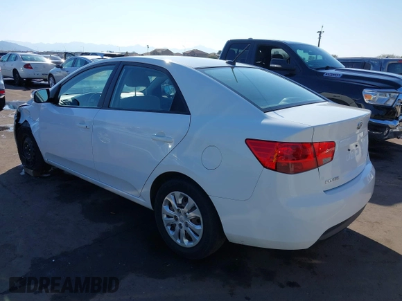 2010 Kia Forte EX with VIN KNAFU4A27A5310573, listed as a IAAI auction lot 41398134 with 167,264 mi miles. Bid and sale history available at carsss.com. Image 3.