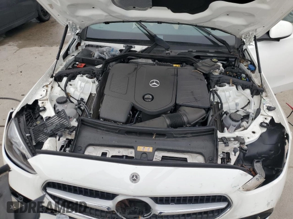 2024 Mercedes-Benz C 300 with VIN W1KAF4GB8RR164810, listed as a Copart auction lot 41474685 with 7,952 mi miles and Salvage Title. Bid and sale history available at DreamBid. Image 11.