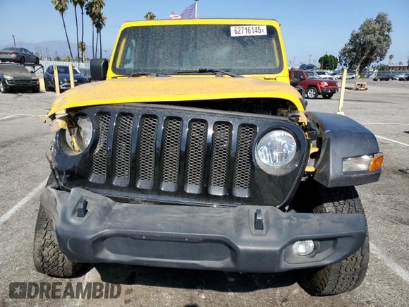 2020 Jeep Wrangler Unlimited Sport S с VIN 1C4HJXDG1LW189677, выставлен на аукционе Copart как лот 62716145 с пробегом 69 624 миль миль и Списание • Salvage title. История ставок и продаж доступна на DreamBid. Изображение 5.